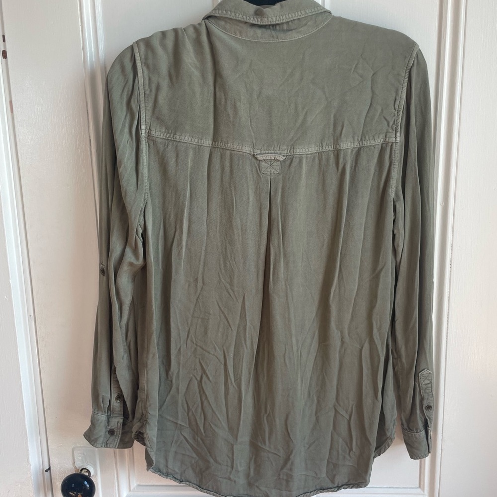 American Eagle Green Button Down - image 3